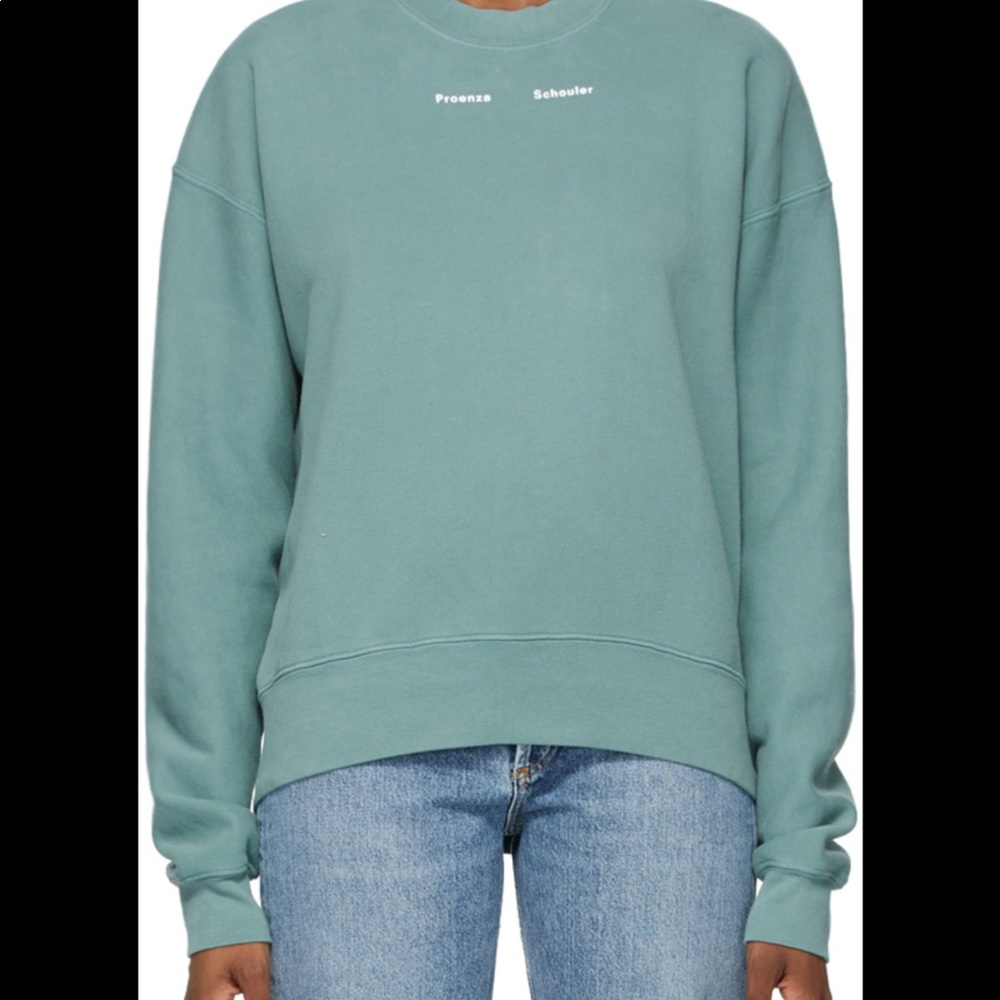 Green Proenza Schouler White Label PS NY Sweatshirt
